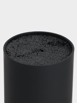 Подставка для ножей с наполнителем Доляна «Нео», 22×11 см, покрытие софт тач, чёрная