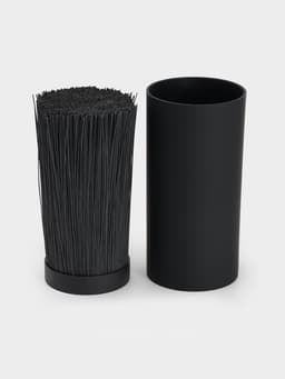 Подставка для ножей с наполнителем Доляна «Нео», 22×11 см, покрытие софт тач, чёрная