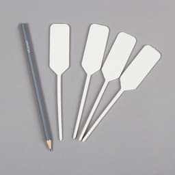 Таблички садовые для маркировки, 15 см, с карандашом, набор 20 шт., пластик, белые