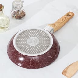 Сковорода Magistro Natural. Brown, d=20 см, h=4.5 см, ручка софт тач, антипригарное покрытие, индукция, кованый алюминий, коричневая