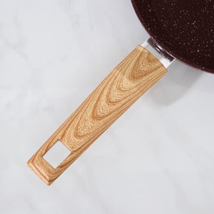 Сковорода Magistro Natural. Brown, d=20 см, h=4.5 см, ручка софт тач, антипригарное покрытие, индукция, кованый алюминий, коричневая