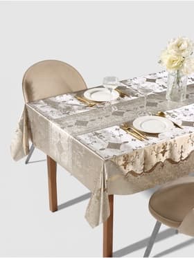 Клеёнка на стол «Ромбики», на тканевой основе, рулон 20 м, ширина 137 см, толщина 0.18 мм