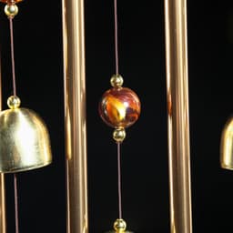 Музыка ветра «Сердце с Эйфелевой башней», металл, 4 трубки, 5 колокольчиков, d=17 см, длина 65 см