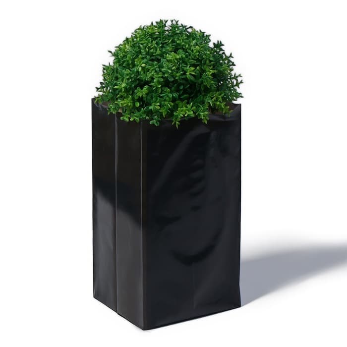 Пакет для рассады, 2 л, 10×25 см, полиэтилен, толщина 60 мкм, с перфорацией, чёрный, Greengo