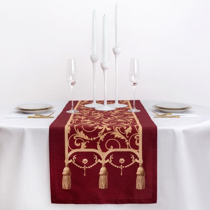 Дорожка на стол «Королевский узор» 40×146 см