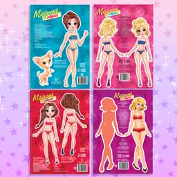 Куклы бумажные «Модный показ», набор 4 шт., 20 стр.