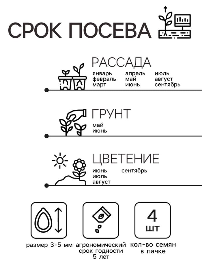 Семена цветов Пеларгония "Кабаре" смесь, Мн, DARIT, F2, 4 шт.