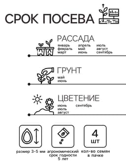 Семена цветов Пеларгония "Кабаре" смесь, Мн, DARIT, F2, 4 шт.