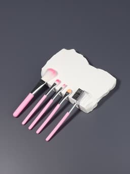 Кисти для макияжа COLOR POWER pink, 5 шт., розовый