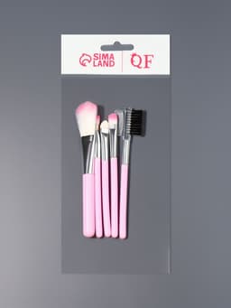 Кисти для макияжа COLOR POWER pink, 5 шт., розовый