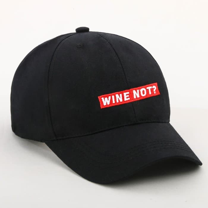 Кепка Wine not?, черная
