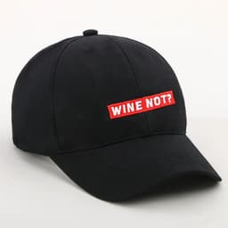 Кепка Wine not?, черная