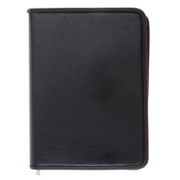 Папка деловая Calligrata «Люкс», искусственная кожа, 360×260×30 мм, металлический прижим, коричневая