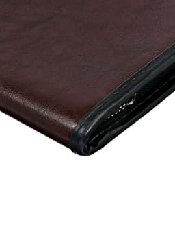 Папка деловая Calligrata «Люкс», искусственная кожа, 360×260×30 мм, металлический прижим, коричневая