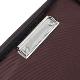 Папка деловая Calligrata «Люкс», искусственная кожа, 360×260×30 мм, металлический прижим, коричневая