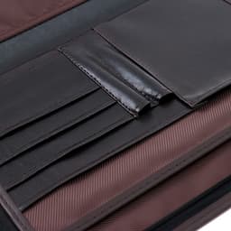 Папка деловая Calligrata «Люкс», искусственная кожа, 360×260×30 мм, металлический прижим, коричневая