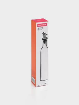 Бутылка для соусов и масла Доляна «Классик», 500 мл, 5.5×30 см, с капельным дозатором, стекло, прозрачная