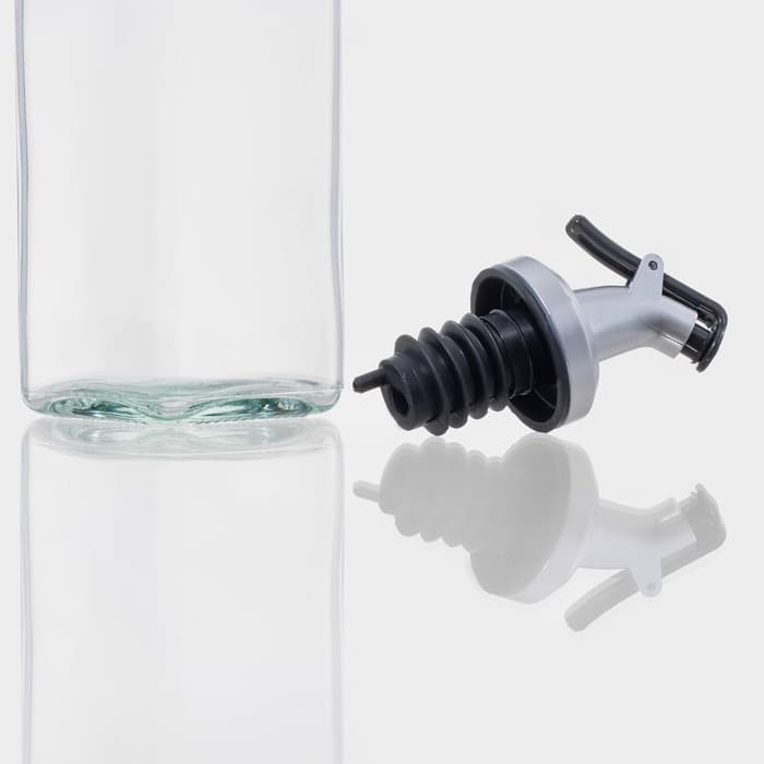 Бутылка для соусов и масла Доляна «Классик», 500 мл, 5.5×30 см, с капельным дозатором, стекло, прозрачная