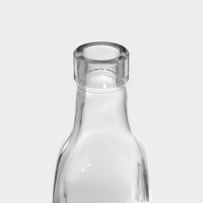 Бутылка для соусов и масла Доляна «Классик», 500 мл, 5.5×30 см, с капельным дозатором, стекло, прозрачная