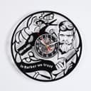 Часы настенные интерьерные «Барбершоп», бесшумные, плавный ход, 30×30 см, от батарейки 1×АА