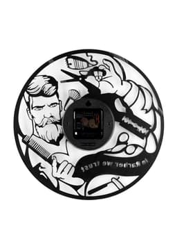 Часы настенные интерьерные «Барбершоп», бесшумные, плавный ход, 30×30 см, от батарейки 1×АА