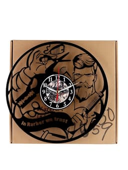 Часы настенные интерьерные «Барбершоп», бесшумные, плавный ход, 30×30 см, от батарейки 1×АА