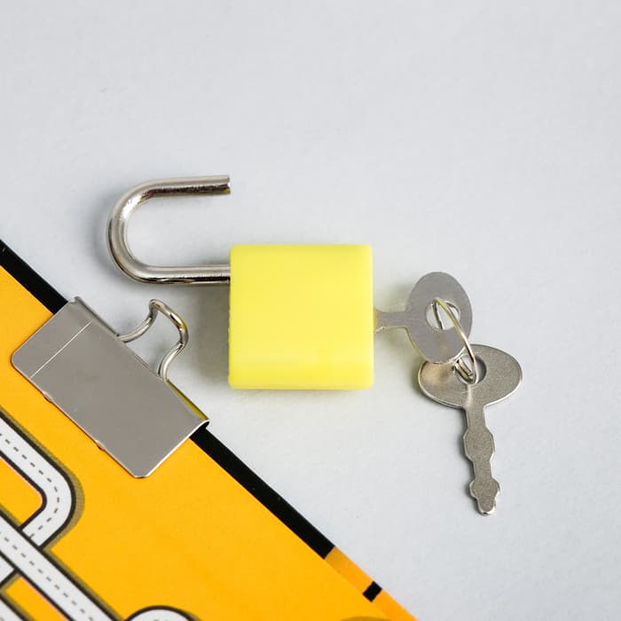 Записная книжка на замочке А6, 50 л. «Для крутых идей»