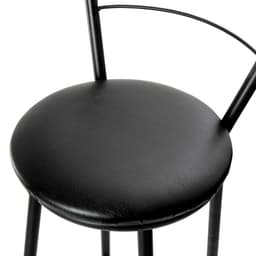 Табурет барный «Клик Мебель. Высокий» со спинкой, искусственная кожа, цвет чёрный