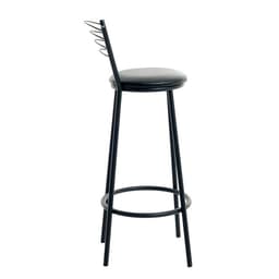 Табурет барный «Клик Мебель. Высокий» со спинкой, искусственная кожа, цвет чёрный