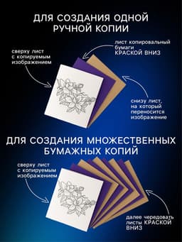 Бумага копировальная (копирка) А4, deVENTE, 50 листов, чёрная