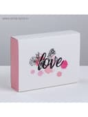 Коробка кондитерская, упаковка «Love», 20×15×5 см