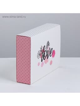 Коробка кондитерская, упаковка «Love», 20×15×5 см
