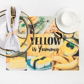 Салфетка на стол «YELLOW is Yummy» 29×40 см