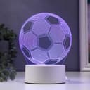 Светильник «Футбольный мяч» LED RGB от сети 9.5×12.5×16 см