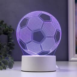 Светильник «Футбольный мяч» LED RGB от сети 9.5×12.5×16 см