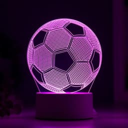 Светильник «Футбольный мяч» LED RGB от сети 9.5×12.5×16 см