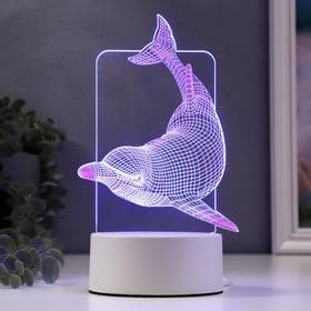 Светильник «Большой дельфин» LED RGB от сети RISALUX