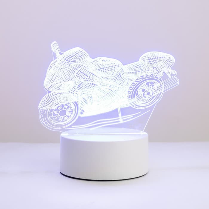 Светильник «Гоночный мотоцикл» LED RGB от сети 9.5×16×14 см RISALUX