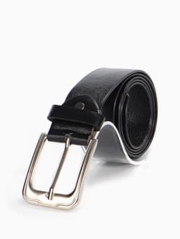 Ремень мужской, ширина 3.5 см, винт, пряжка металл, чёрный