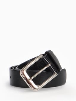 Ремень мужской, ширина 3.5 см, винт, пряжка металл, чёрный