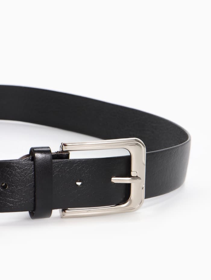 Ремень мужской, ширина 3.5 см, винт, пряжка металл, чёрный