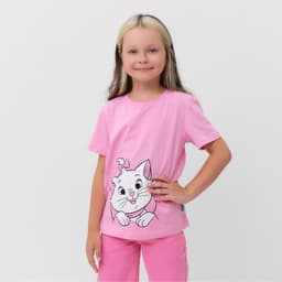Футболка для девочки KAFTAN «Мари», розовая, размер 30 (98-104 см)
