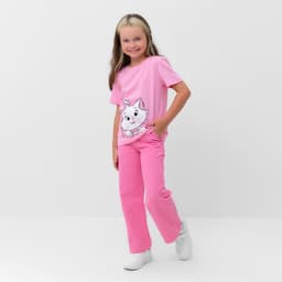 Футболка для девочки KAFTAN «Мари», розовая, размер 30 (98-104 см)