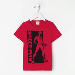 Футболка детская MARVEL Spider man, рост 110-116 (32), красная