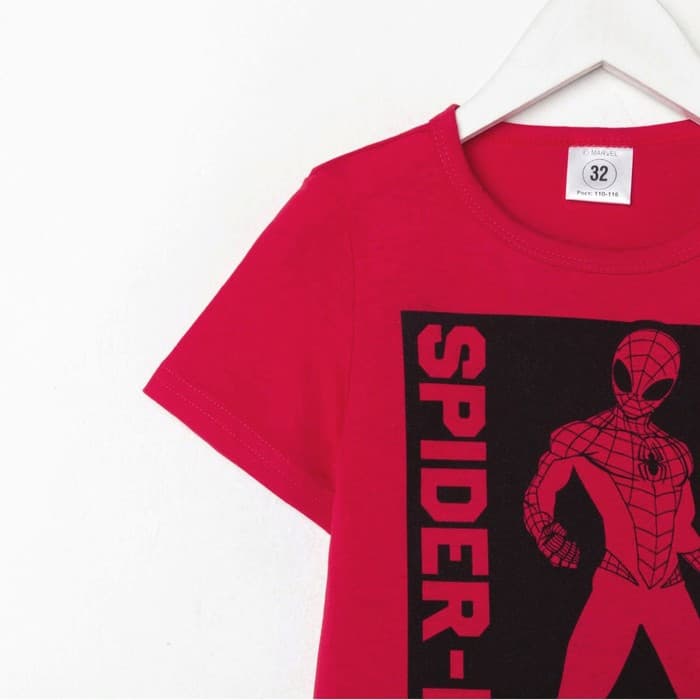 Футболка детская MARVEL Spider man, рост 110-116 (32), красная