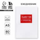 Ежедневник А5, 80 листов в твердой обложке «Хьюстон, я проблема»