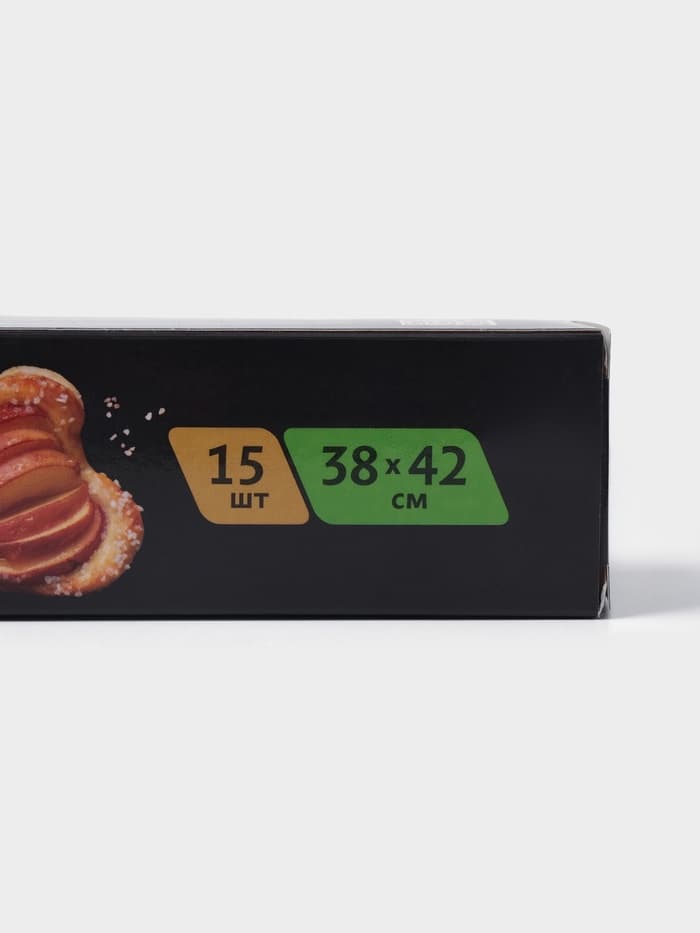 Бумага для выпечки силиконизированная Gurmanoff, 38×42 см, 15 листов, пергамент, МИКС