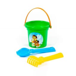Набор игрушек для песочницы, 3 предмета: ведро 0.53 л, совок, грабельки, МИКС