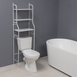 Стеллаж над унитазом, 47×25×152 см, белый