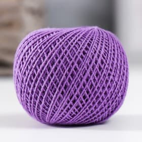 Пряжа для вязания спицами, крючком «ПНК Кирова. Флокс», 150 м/25 г, 100% хлопок немерсеризованный, цвет 1302